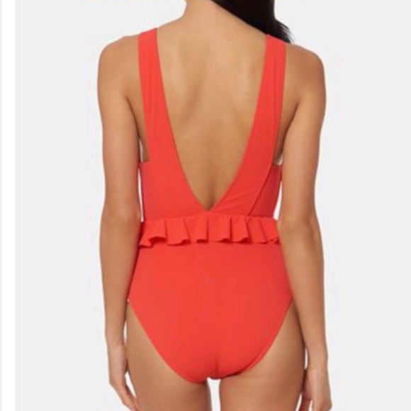Jessica Simpson One Piece Ruffle Waist Swimsuit - Picture 2 of 8